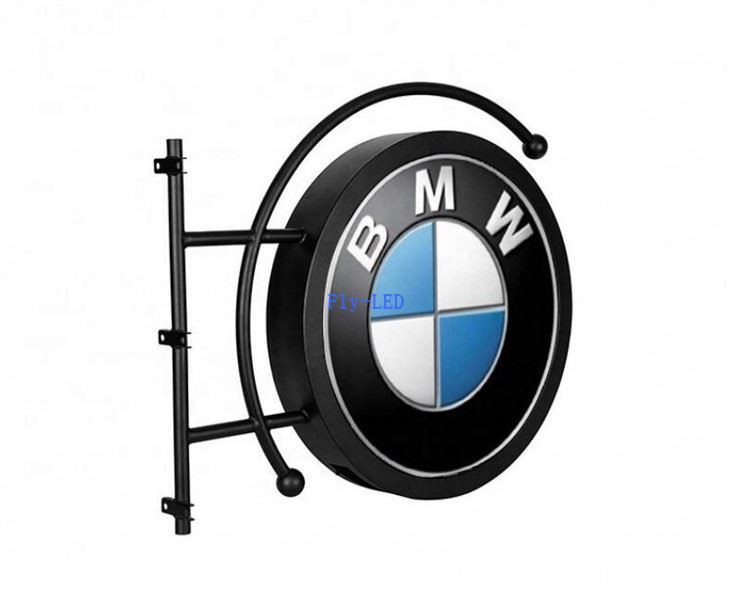 Double Sided Round Logo Sign LED Display Screen
